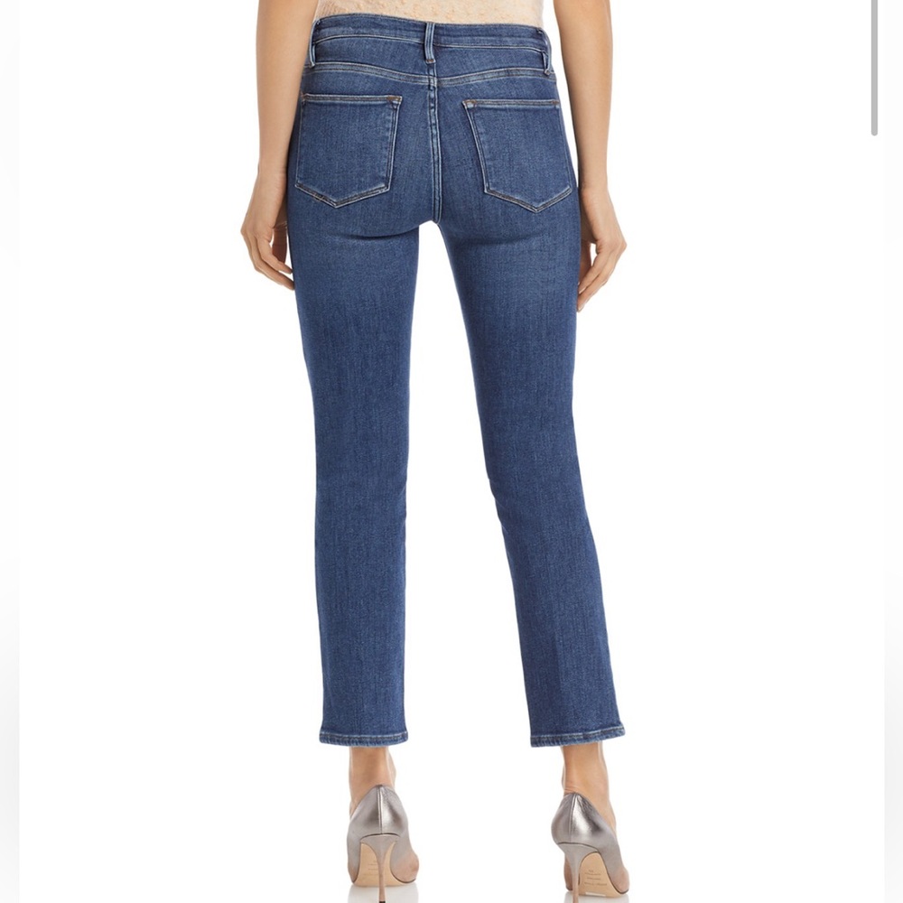 Le High Rise Straight Ankle Jeans in Bestia